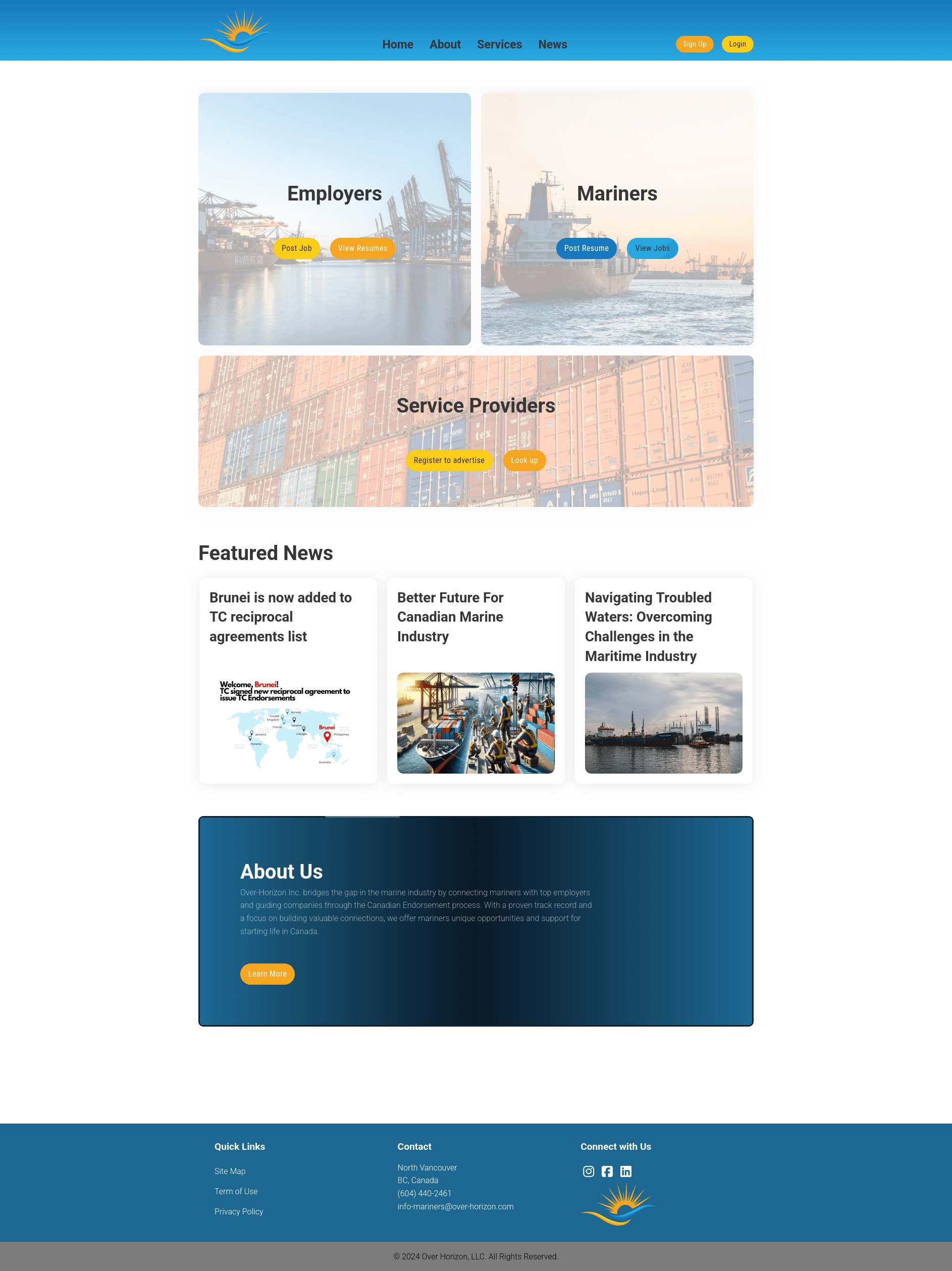 OverHorizon-LandingPage